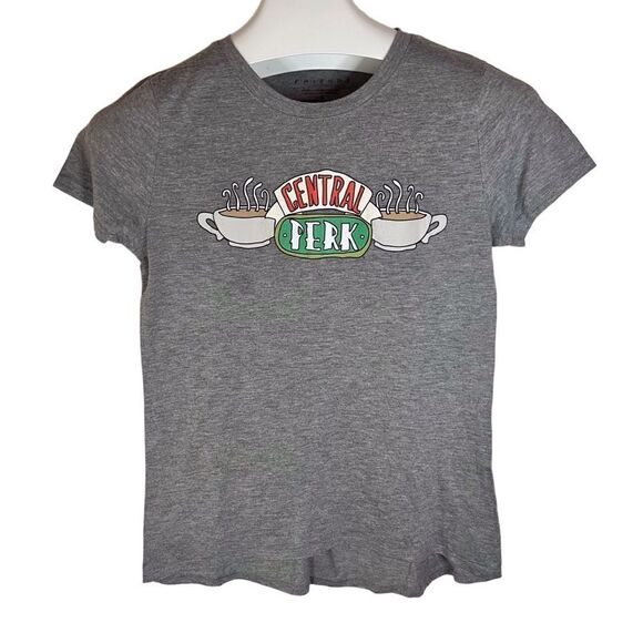 Women’s FRIENDS‎ Central Perk Grey Graphic Tee Shirt Size Medium - Picture 1 of 4